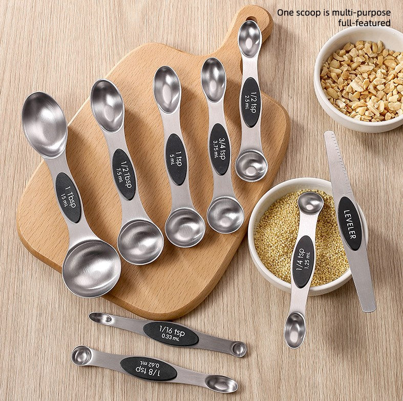 Magnetic Measuring Spoons Set of 9 Perfect for Precision Cooking and Baking Effortlessly Measure Ingredients